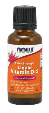 Vitamine D3 1000 ui dans MCT 30 ml NOW FOODS